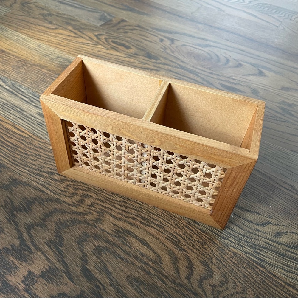 Wooden Woven Storage Box